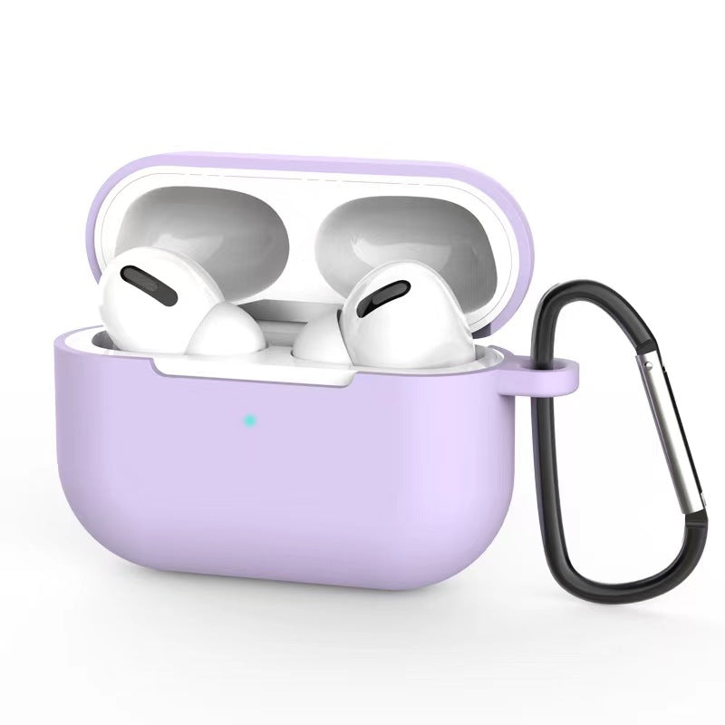 【Airpods PRO cover】Silicone Protective Earphone Case for Airpods PRO with carabiner