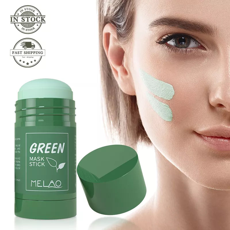 MELAO Hot Sale Deep Clean Pores Clay Mask Stick Skin Green Tea Face Care Women Facial Masks Stick For All skin Types