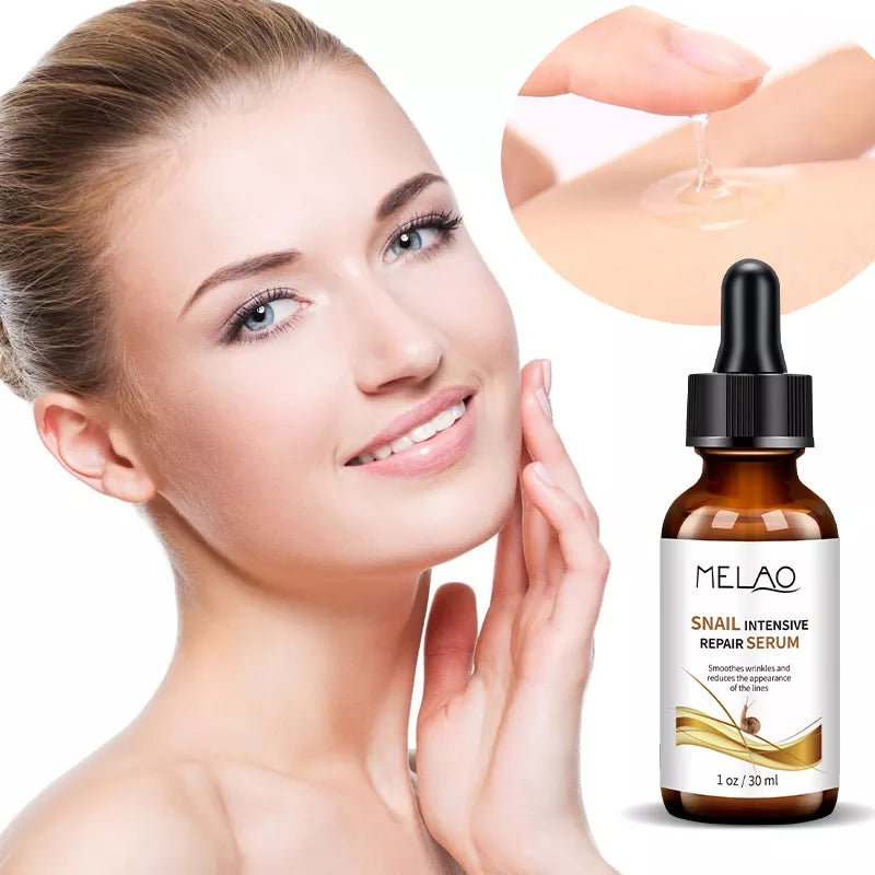 MELAO 30ml 100% pure natural organic snail white night cream the snail serum