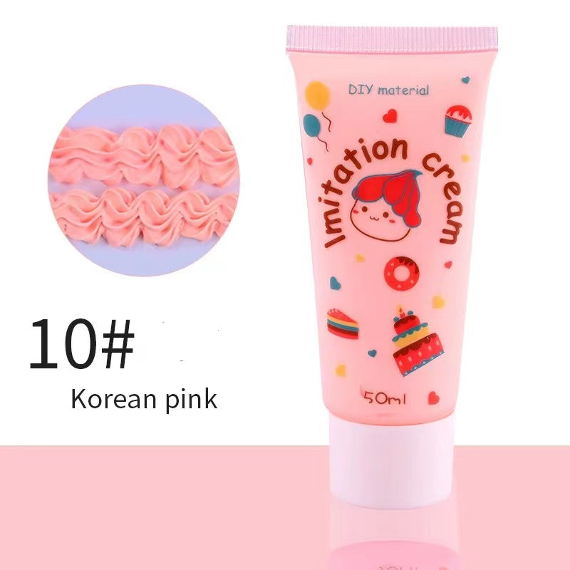 【cream glue】Super Hot Selling 50g Diy Simulation Cream Glue Phone Case Decoration