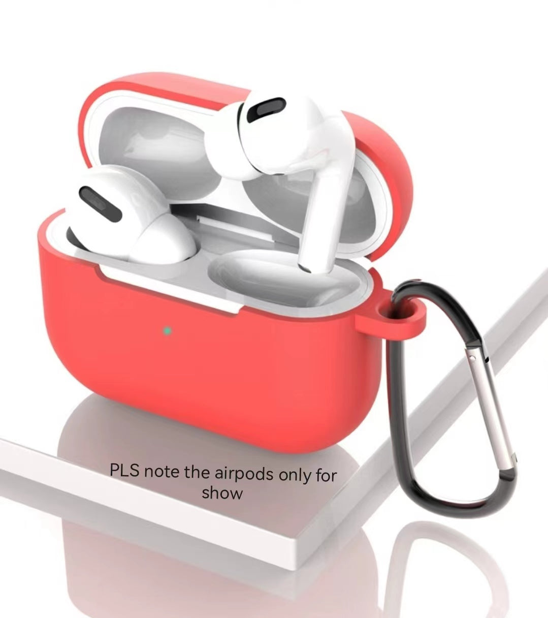 【Airpods PRO cover】Silicone Protective Earphone Case for Airpods PRO with carabiner