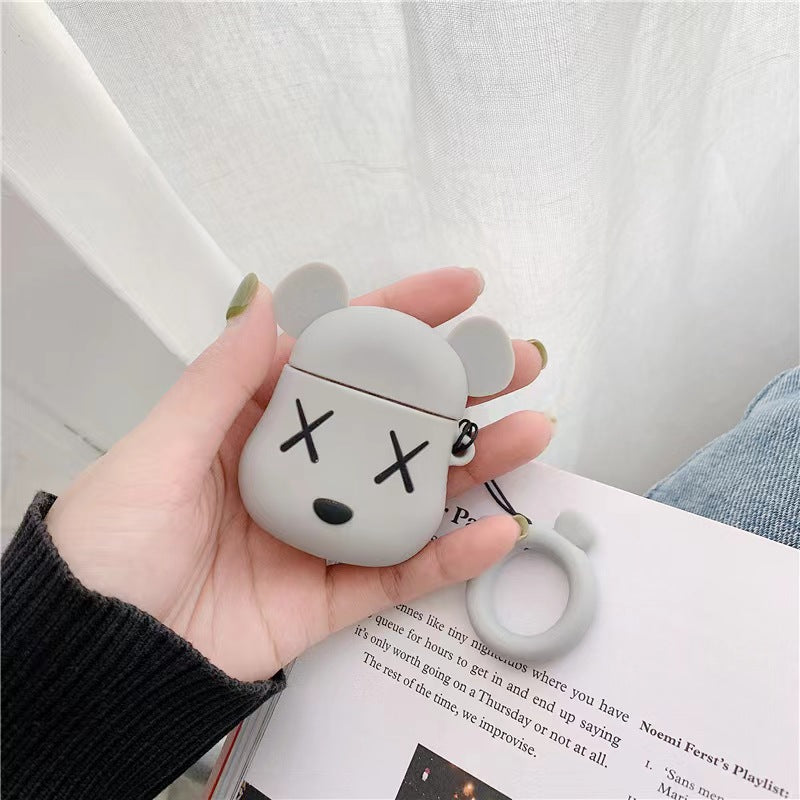 【Cartoon Airpods PRO Cover】Silicone Protective Earphone Case for Airpods PRO with carabiner or hanger