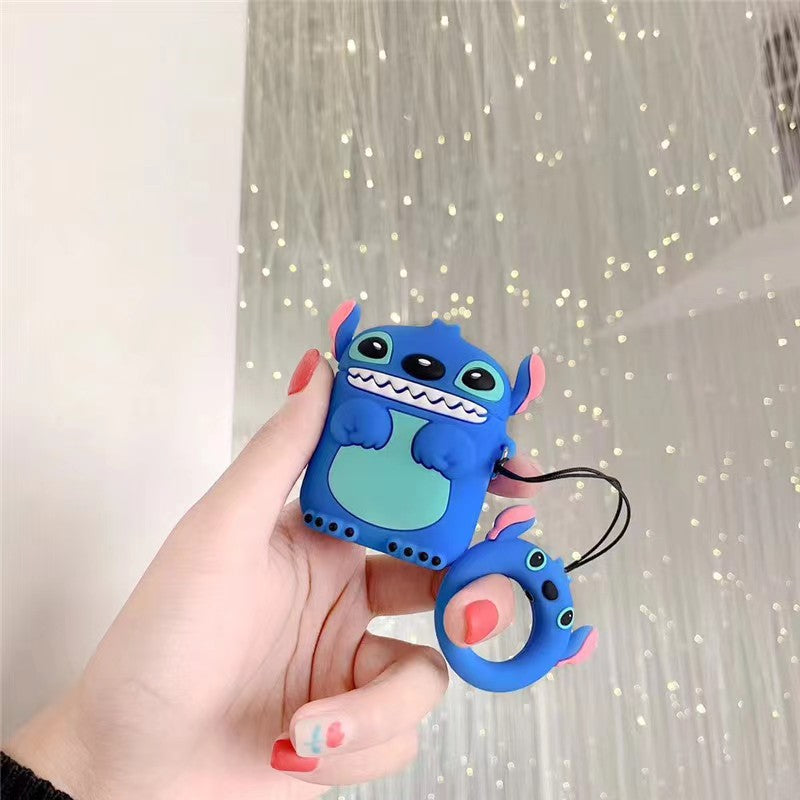 【Cartoon Airpods PRO Cover】Silicone Protective Earphone Case for Airpods PRO with carabiner or hanger