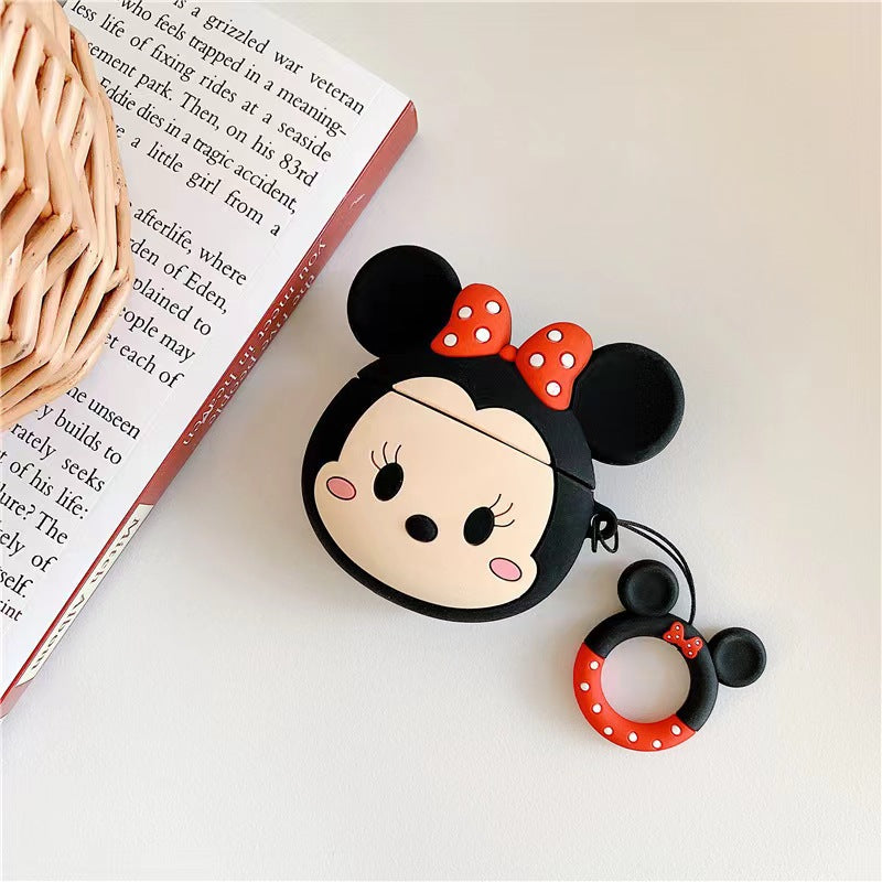 【Cartoon Airpods PRO Cover】Silicone Protective Earphone Case for Airpods PRO with carabiner or hanger