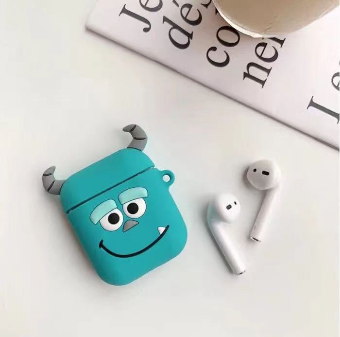 【Cartoon Airpods PRO Cover】Silicone Protective Earphone Case for Airpods PRO with carabiner or hanger