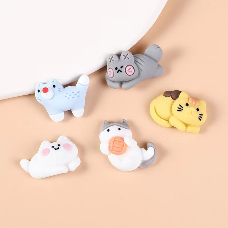 【cat charms】cute cat resin charms creative charms diy craft