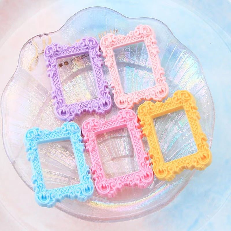 【colorful frame charms】colorful frarm charms old school frame charm diy craft