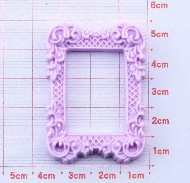 【colorful frame charms】colorful frarm charms old school frame charm diy craft