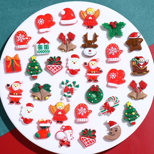 【Christmas charms】adorable Christmas charms holidays resin charms craft diy