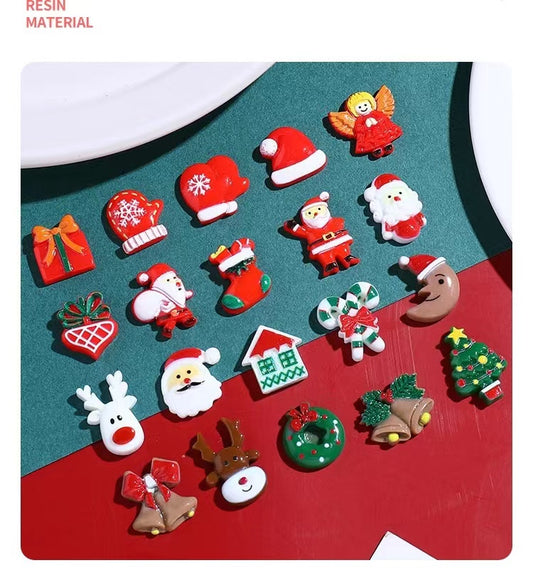 【Christmas charms】adorable Christmas charms holidays resin charms craft diy