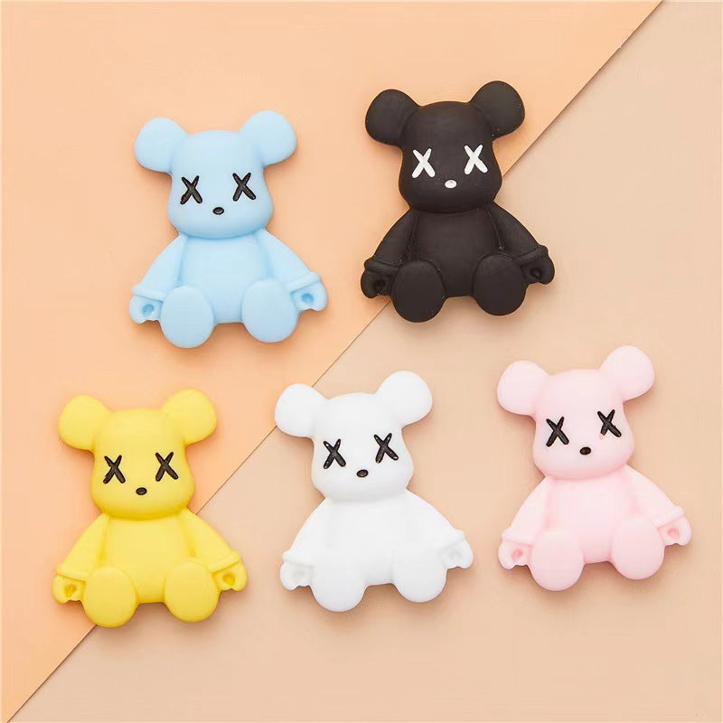 【gloomy bear charms】creative fashion resin charms gloomy bear diy craft phonecase accessories