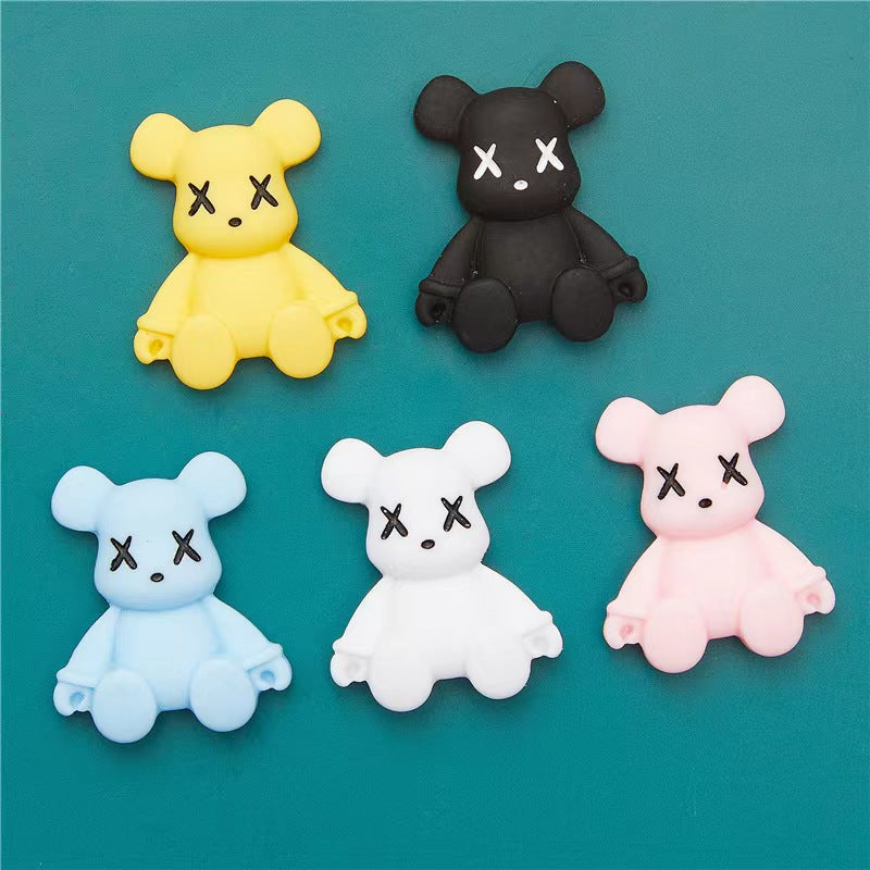 【gloomy bear charms】creative fashion resin charms gloomy bear diy craft phonecase accessories