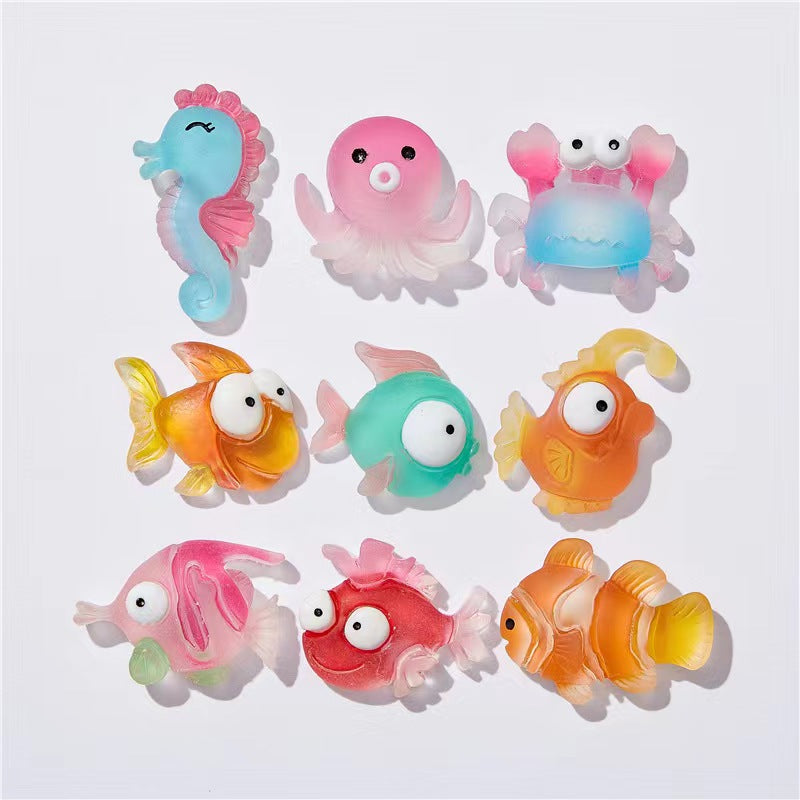 【Nemo sea charms】cute jelly design nemo charm sea charms fish resin charms diy craft