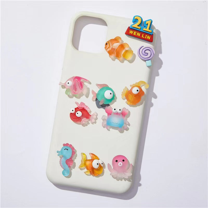 【Nemo sea charms】cute jelly design nemo charm sea charms fish resin charms diy craft