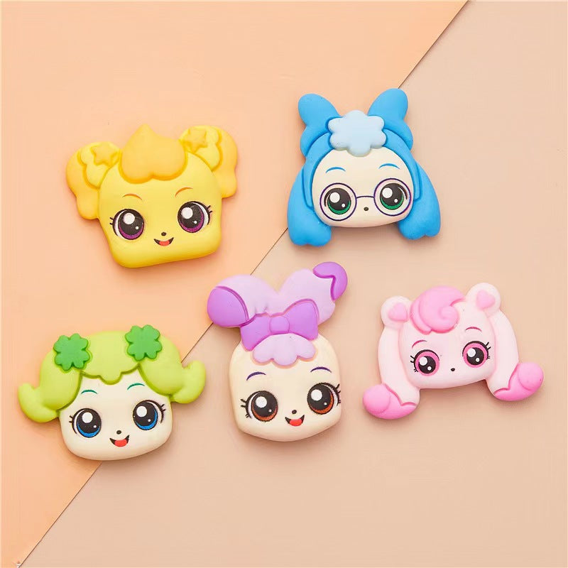 【pony girl charms】adorable pony girl charms resin charms diy craft