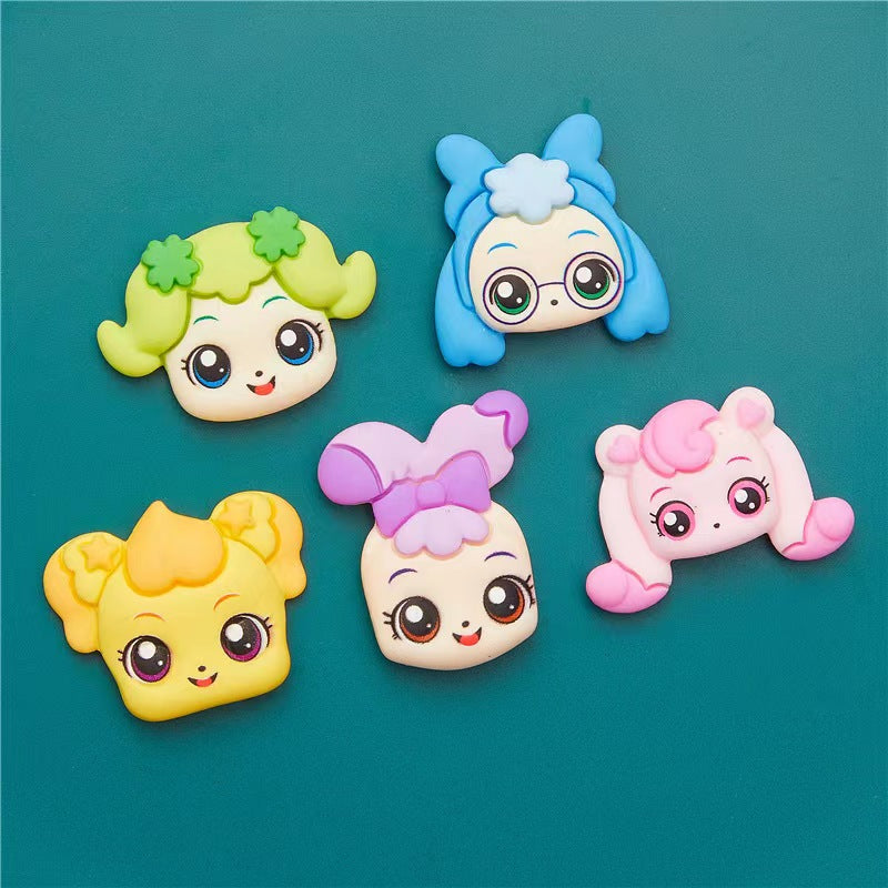 【pony girl charms】adorable pony girl charms resin charms diy craft