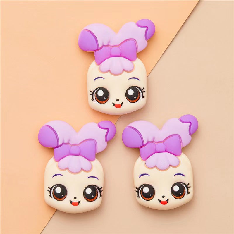 【pony girl charms】adorable pony girl charms resin charms diy craft