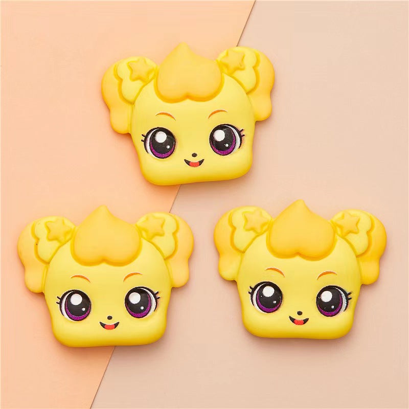 【pony girl charms】adorable pony girl charms resin charms diy craft