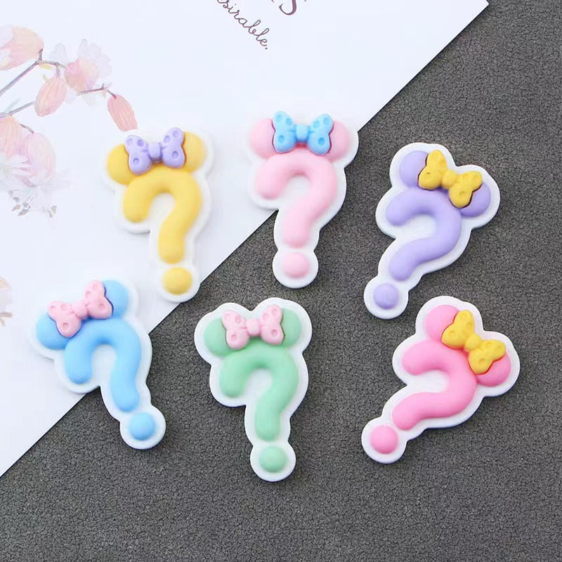 【Sign bow charms】creative sign with bow charms diy craft accessories