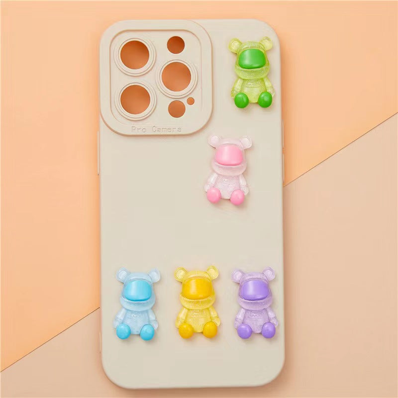 【glitter space bear charms】adorable glitter space bear charms diy craft creative charms